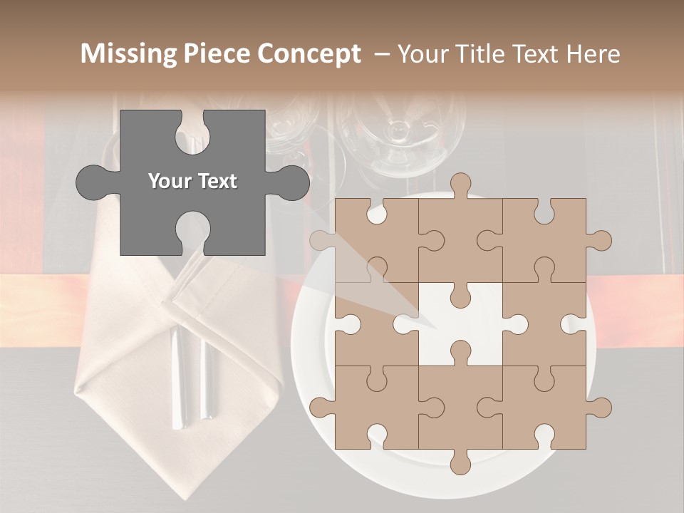 Knife Unique Cutlery PowerPoint Template