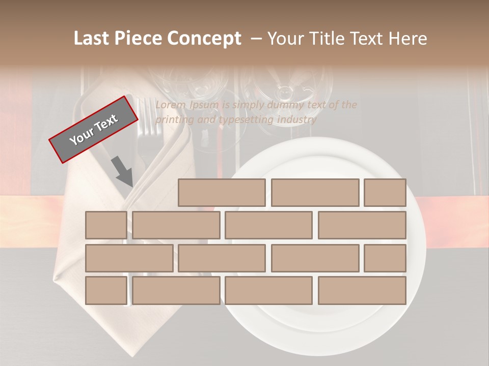 Knife Unique Cutlery PowerPoint Template