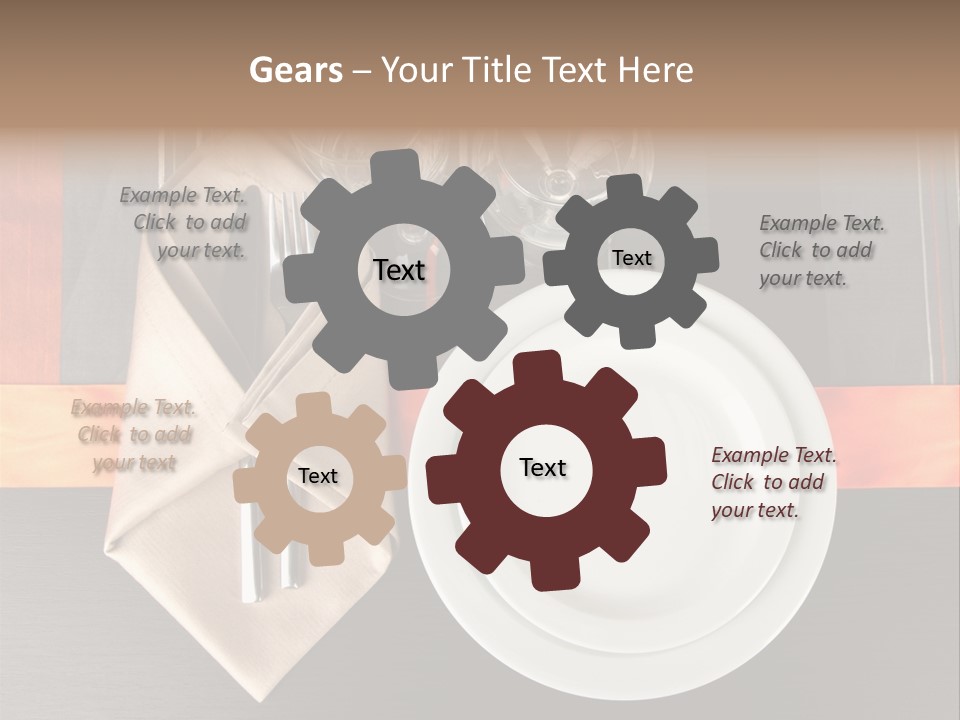 Knife Unique Cutlery PowerPoint Template