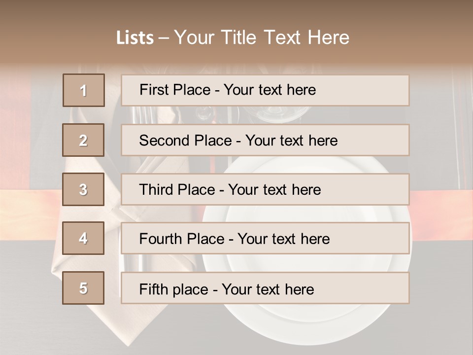 Knife Unique Cutlery PowerPoint Template