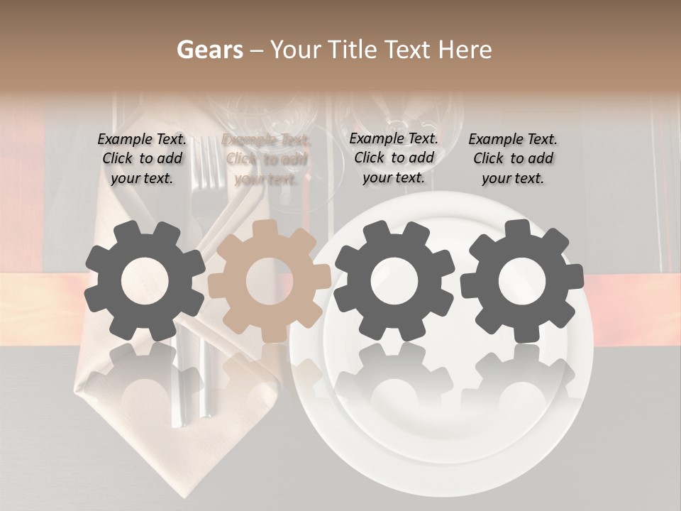 Knife Unique Cutlery PowerPoint Template