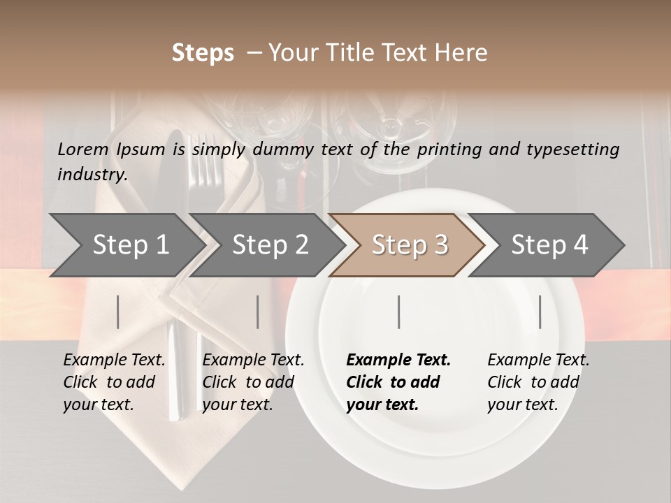 Knife Unique Cutlery PowerPoint Template