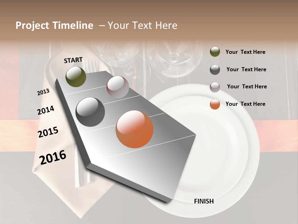 Knife Unique Cutlery PowerPoint Template