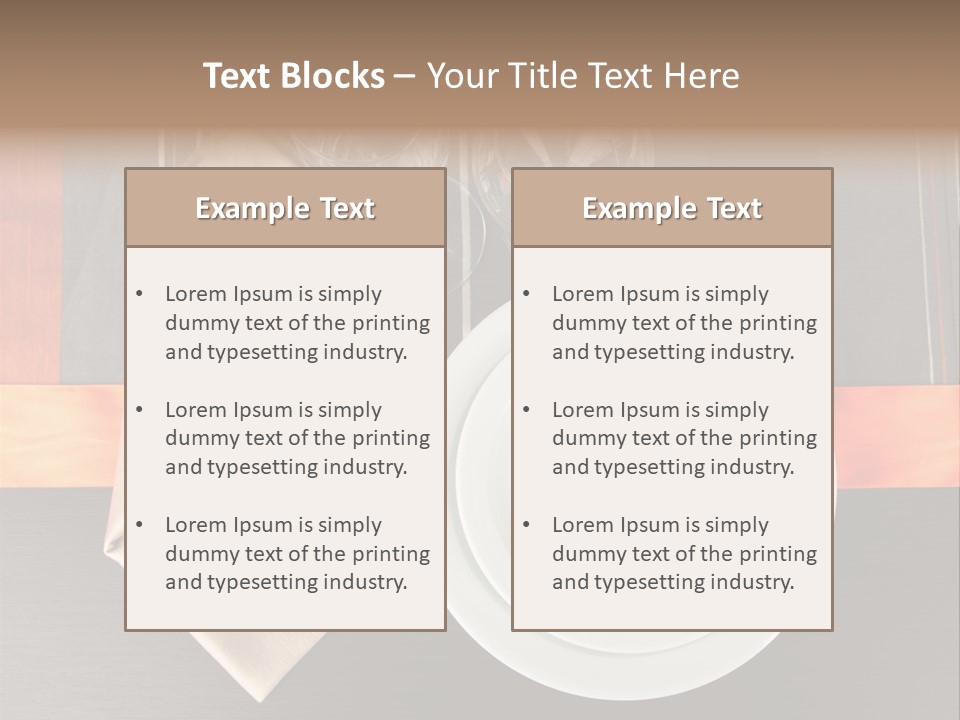 Knife Unique Cutlery PowerPoint Template