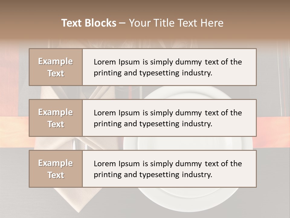 Knife Unique Cutlery PowerPoint Template