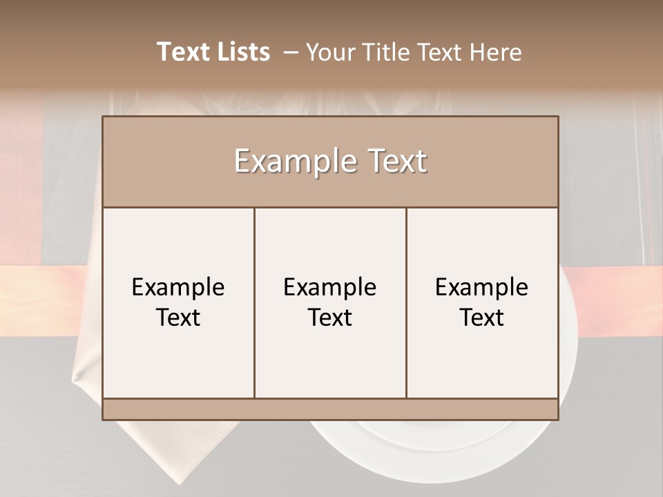 Knife Unique Cutlery PowerPoint Template