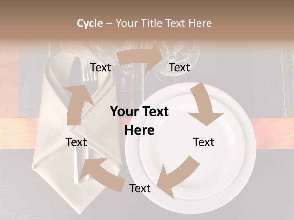 Knife Unique Cutlery PowerPoint Template