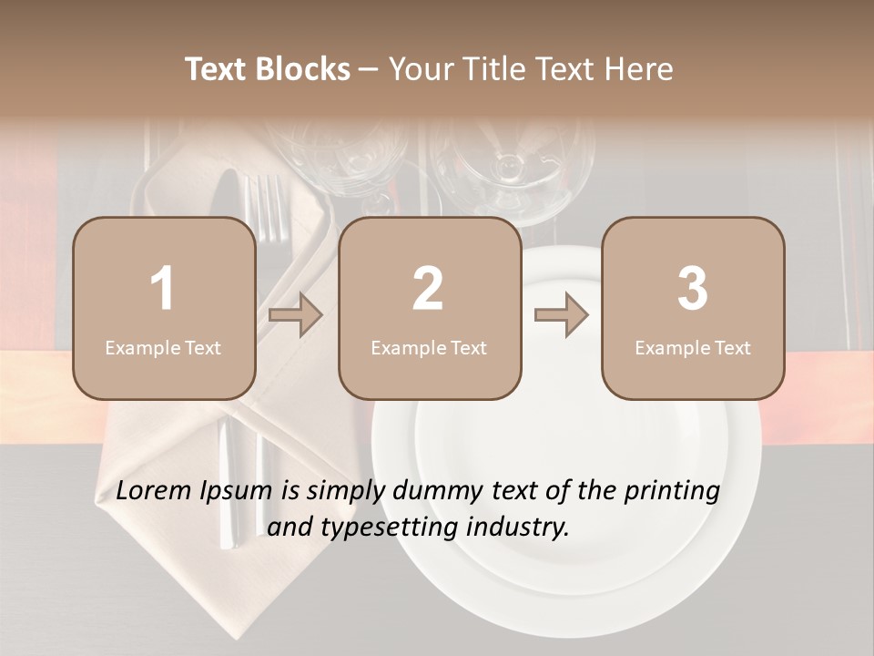 Knife Unique Cutlery PowerPoint Template