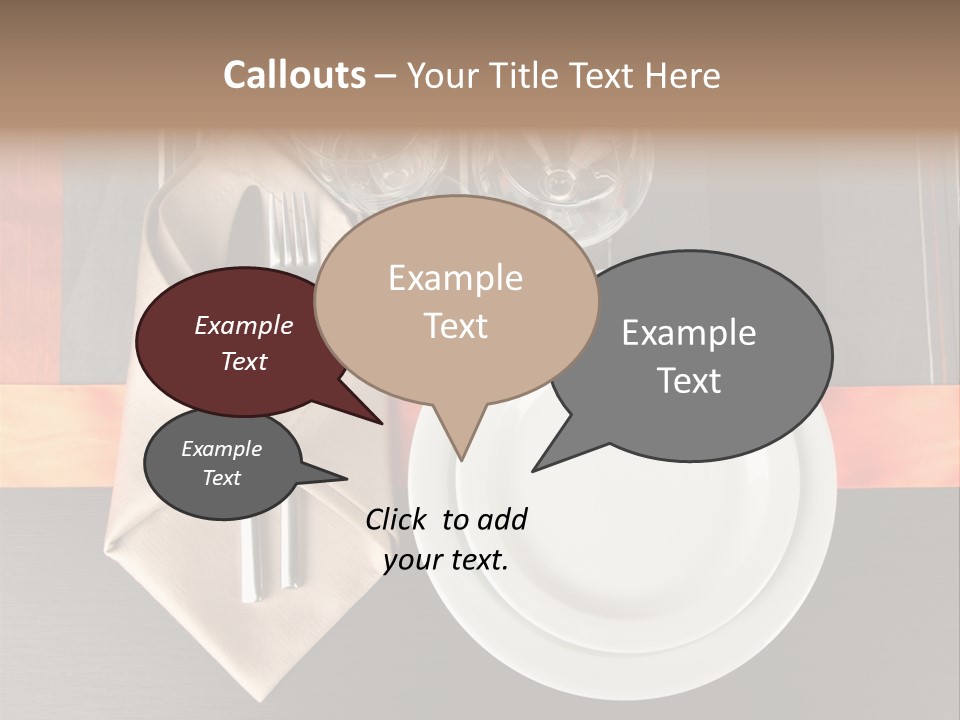 Knife Unique Cutlery PowerPoint Template