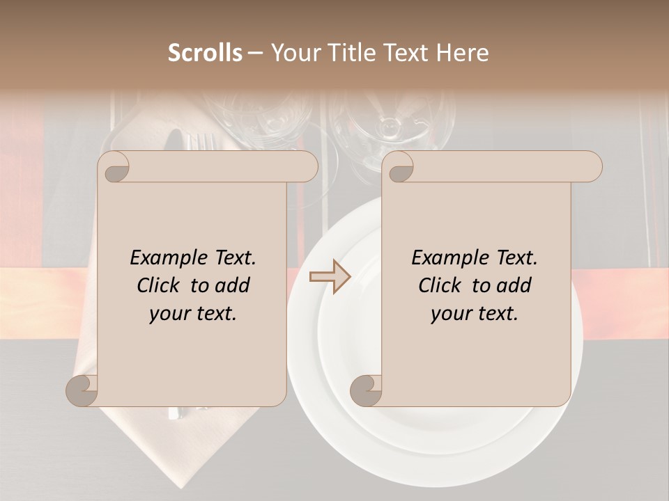 Knife Unique Cutlery PowerPoint Template