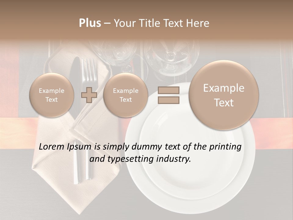 Knife Unique Cutlery PowerPoint Template