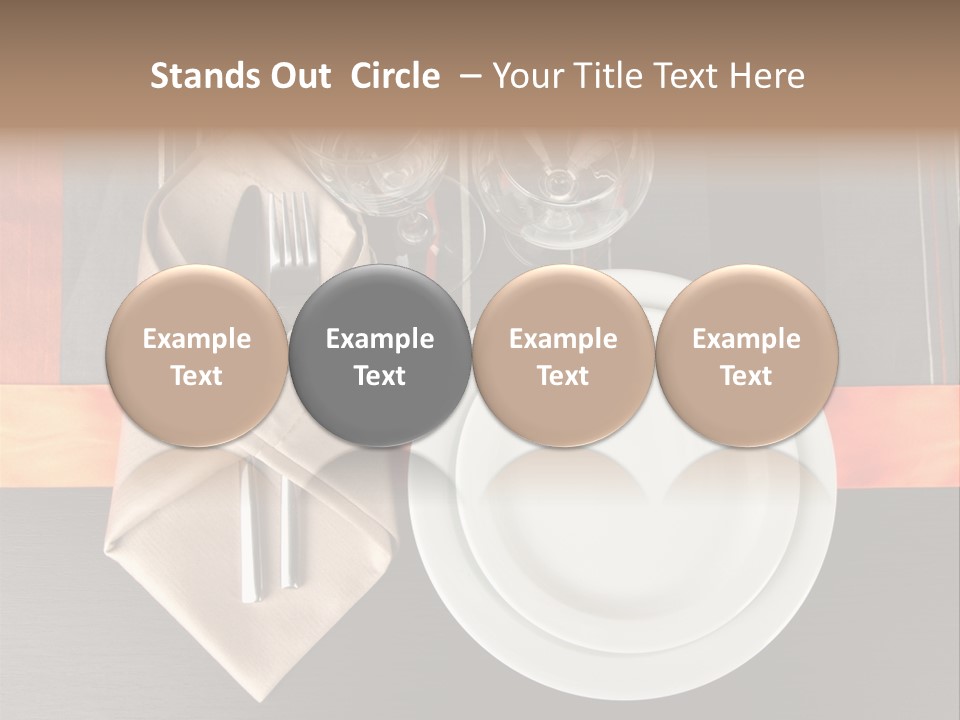 Knife Unique Cutlery PowerPoint Template