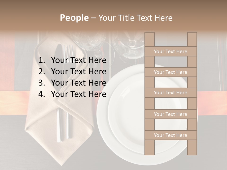 Knife Unique Cutlery PowerPoint Template