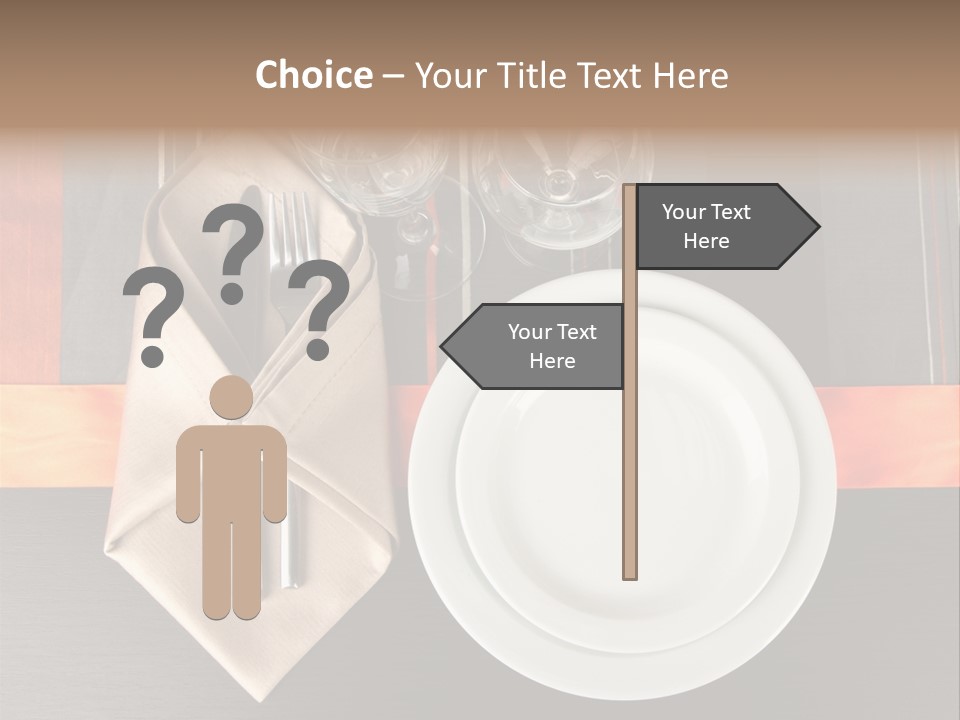 Knife Unique Cutlery PowerPoint Template