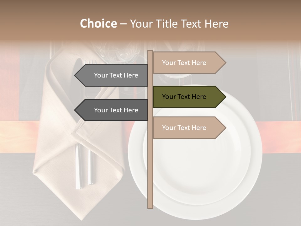 Knife Unique Cutlery PowerPoint Template