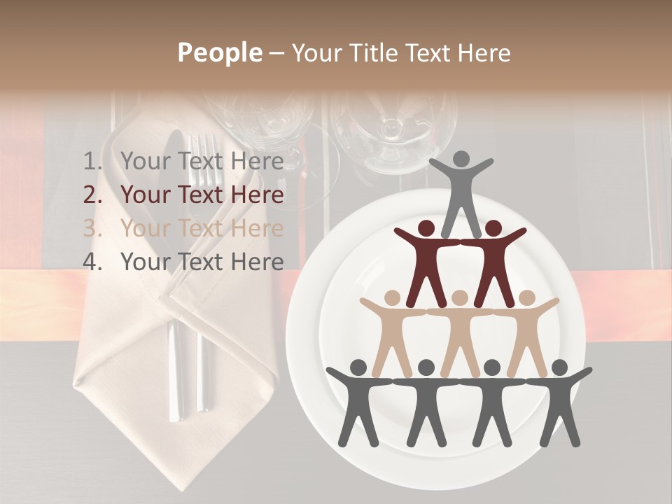 Knife Unique Cutlery PowerPoint Template