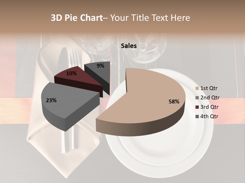 Knife Unique Cutlery PowerPoint Template