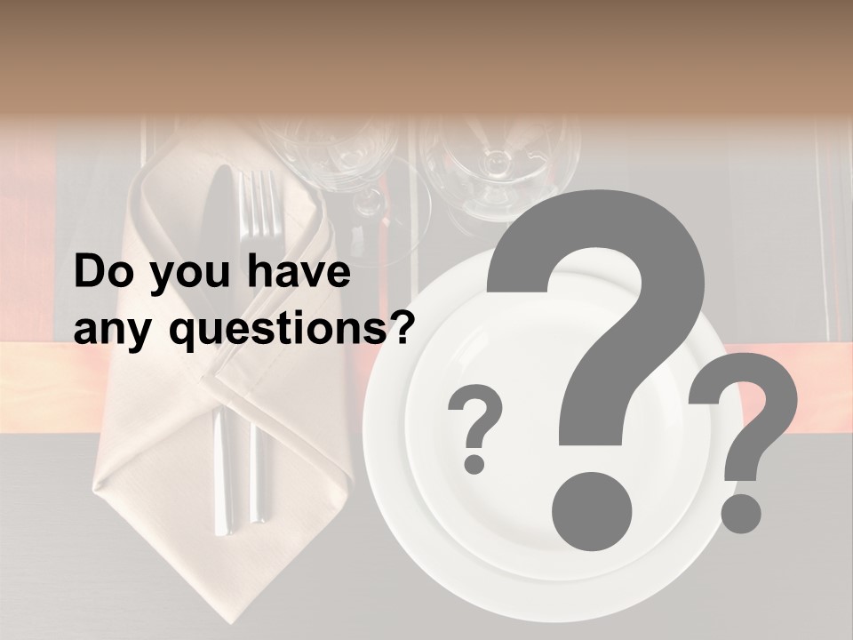 Knife Unique Cutlery PowerPoint Template