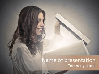 Woman Magic Surprise PowerPoint Template