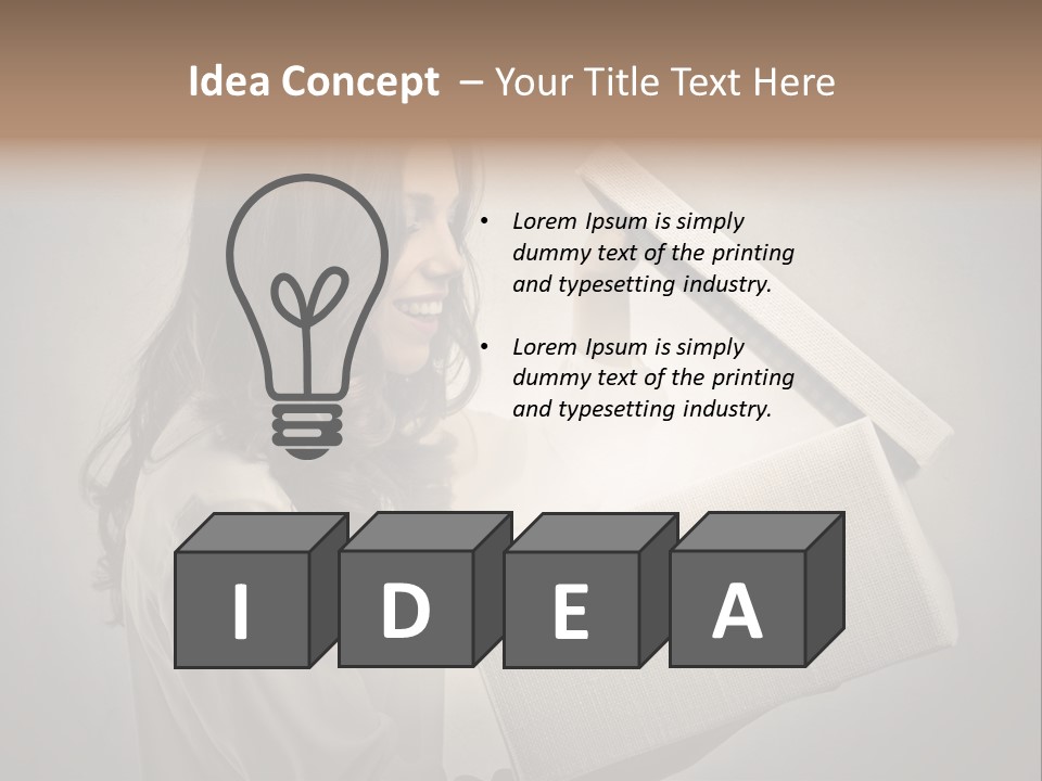 Woman Magic Surprise PowerPoint Template