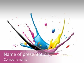 Pigment Place Ink PowerPoint Template