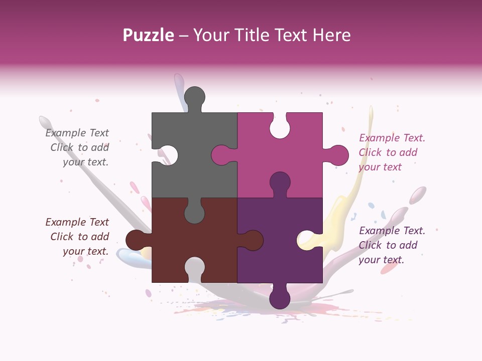 Pigment Place Ink PowerPoint Template
