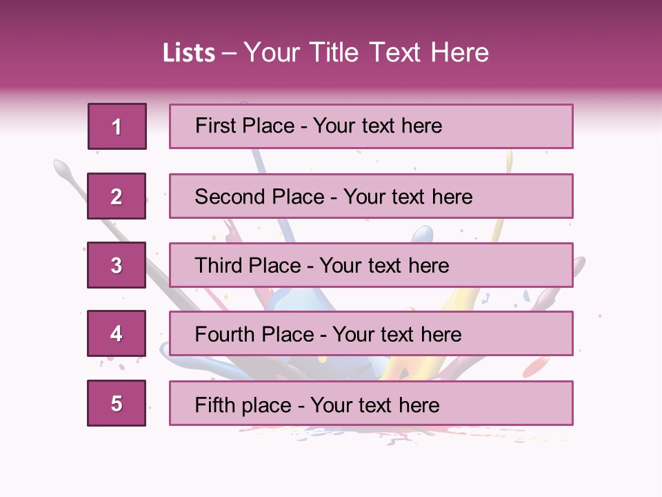 Pigment Place Ink PowerPoint Template