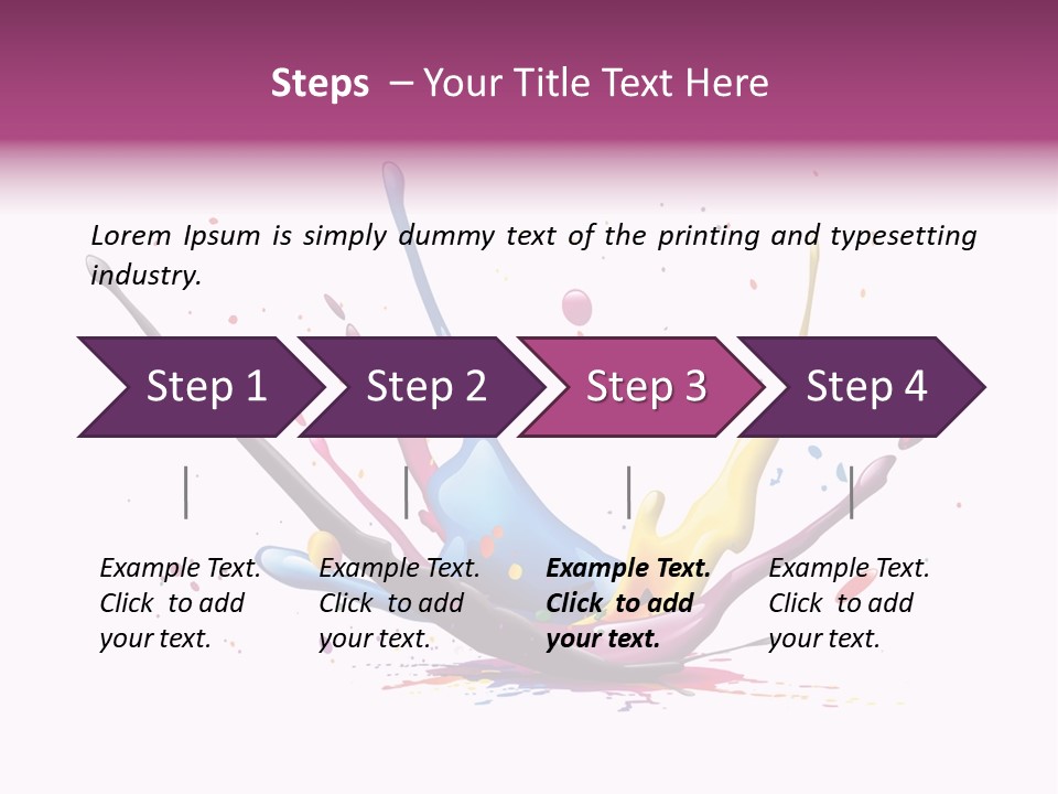Pigment Place Ink PowerPoint Template