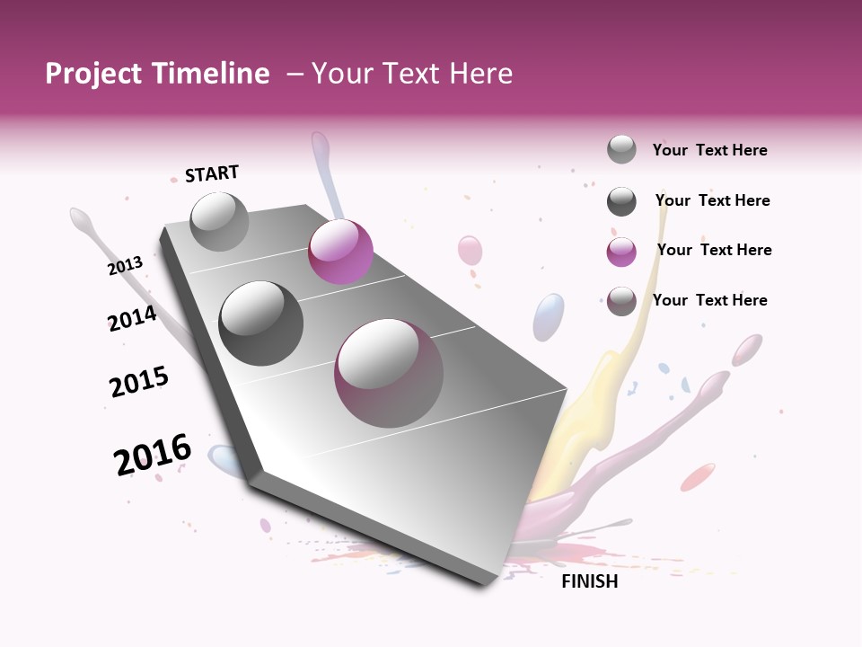 Pigment Place Ink PowerPoint Template