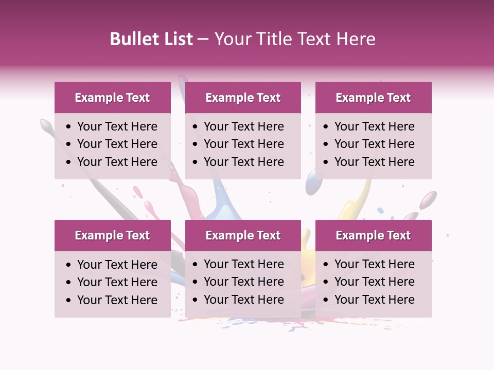 Pigment Place Ink PowerPoint Template