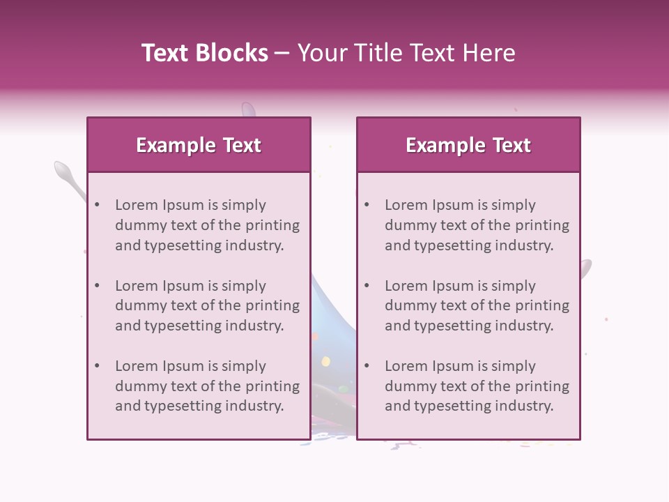 Pigment Place Ink PowerPoint Template