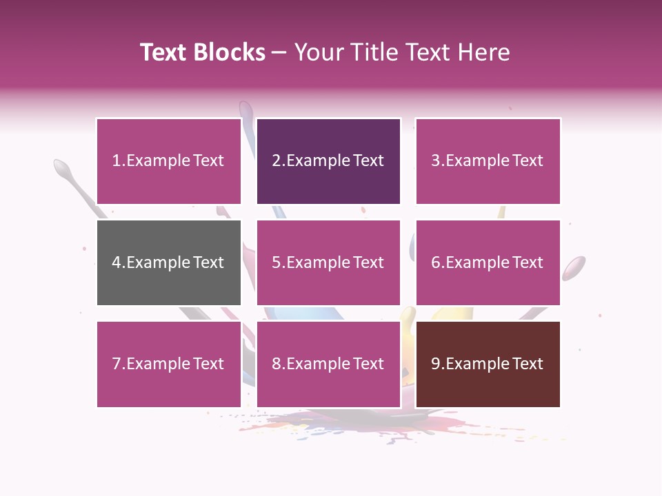 Pigment Place Ink PowerPoint Template