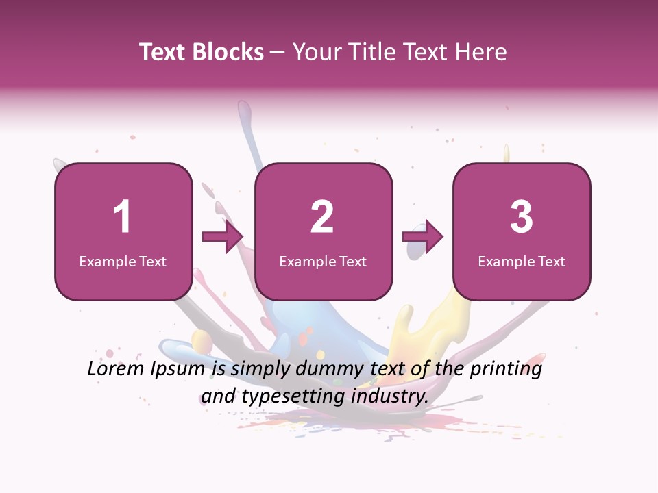Pigment Place Ink PowerPoint Template