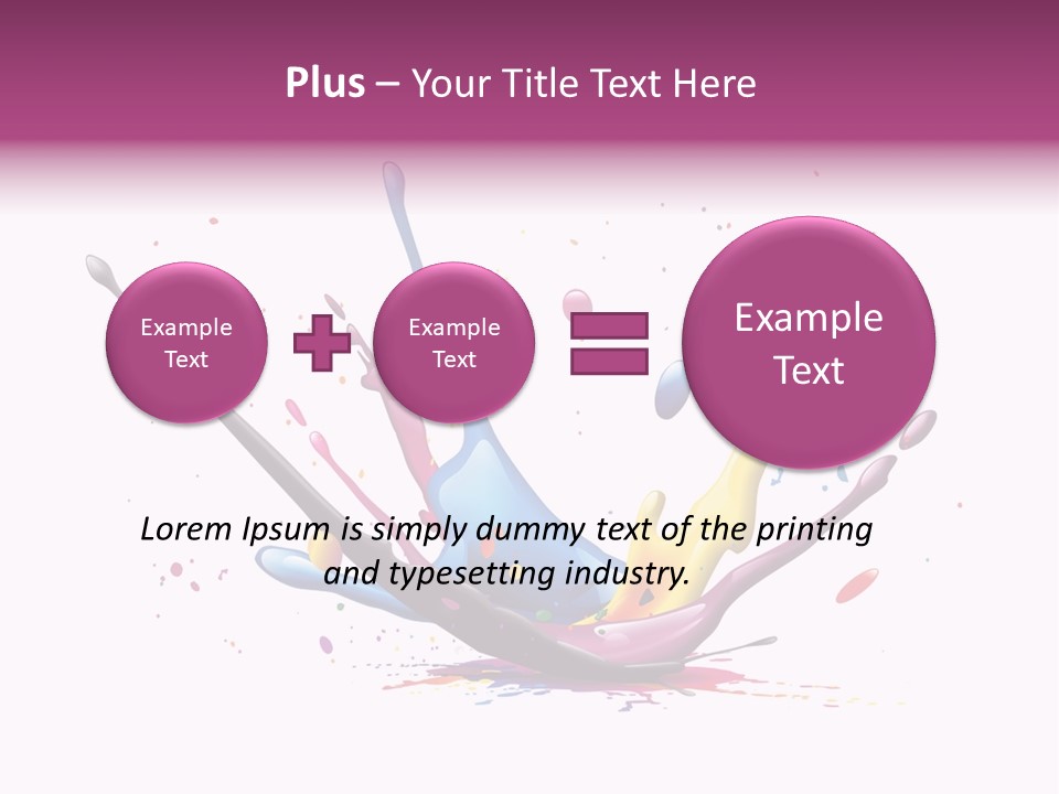 Pigment Place Ink PowerPoint Template
