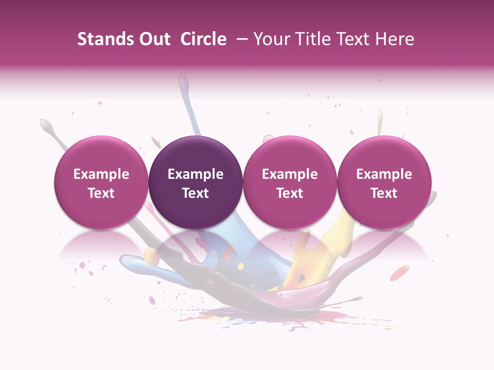 Pigment Place Ink PowerPoint Template
