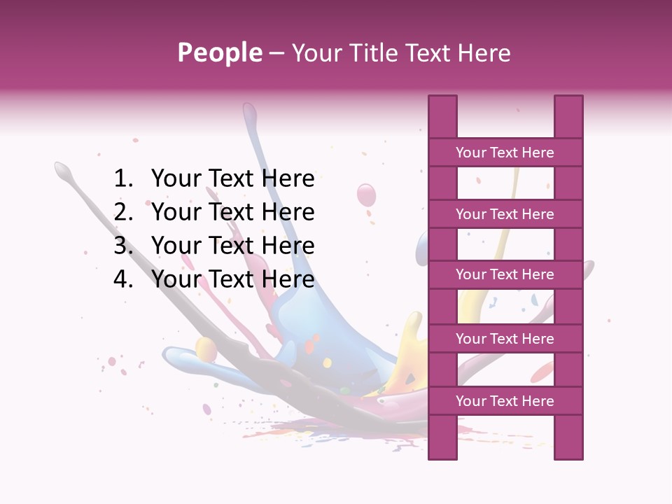 Pigment Place Ink PowerPoint Template