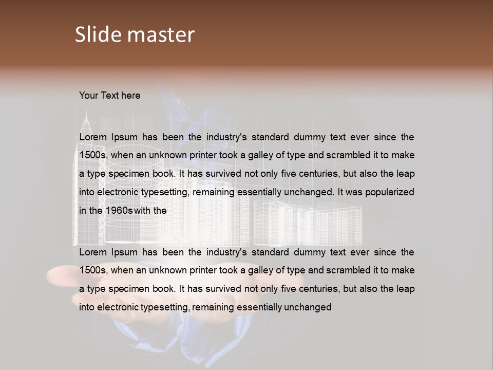 Glass Advertising Light PowerPoint Template
