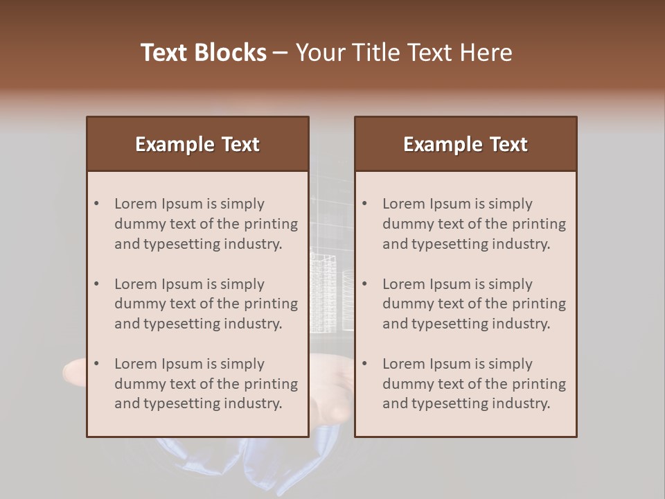 Glass Advertising Light PowerPoint Template