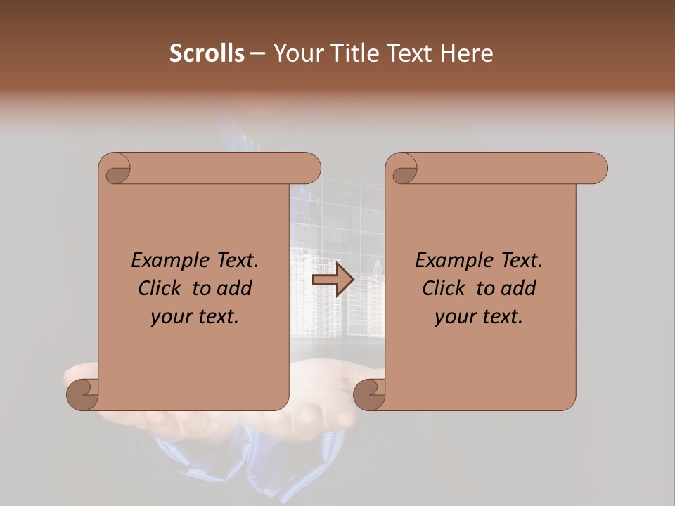 Glass Advertising Light PowerPoint Template