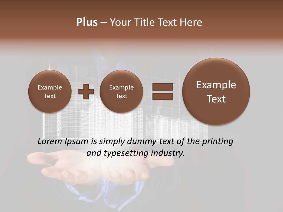 Glass Advertising Light PowerPoint Template