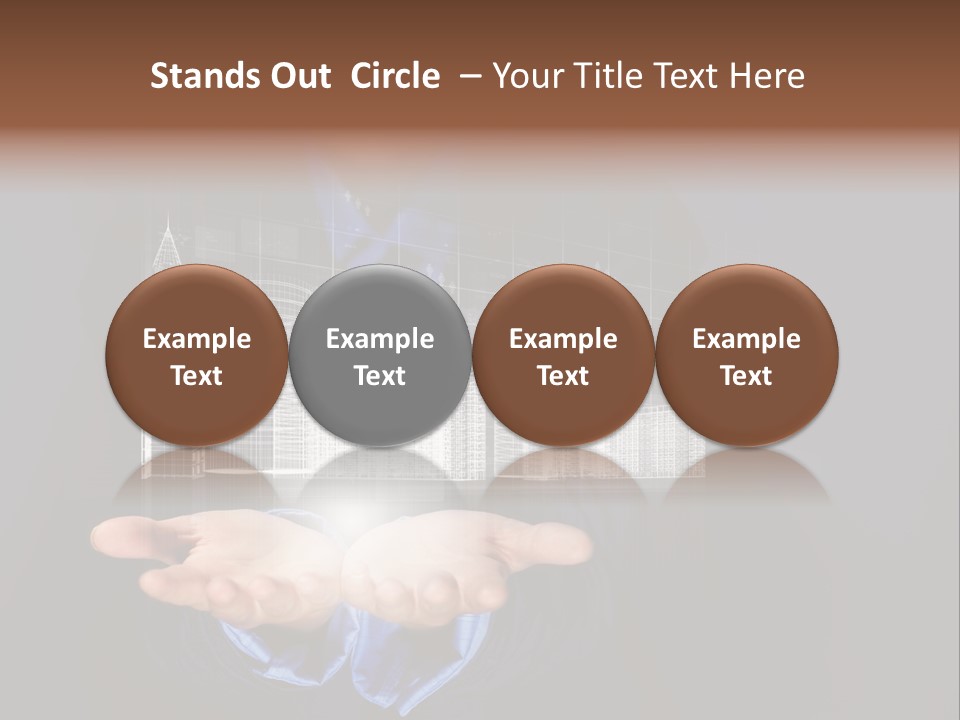 Glass Advertising Light PowerPoint Template