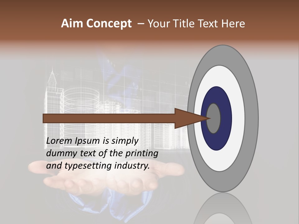 Glass Advertising Light PowerPoint Template