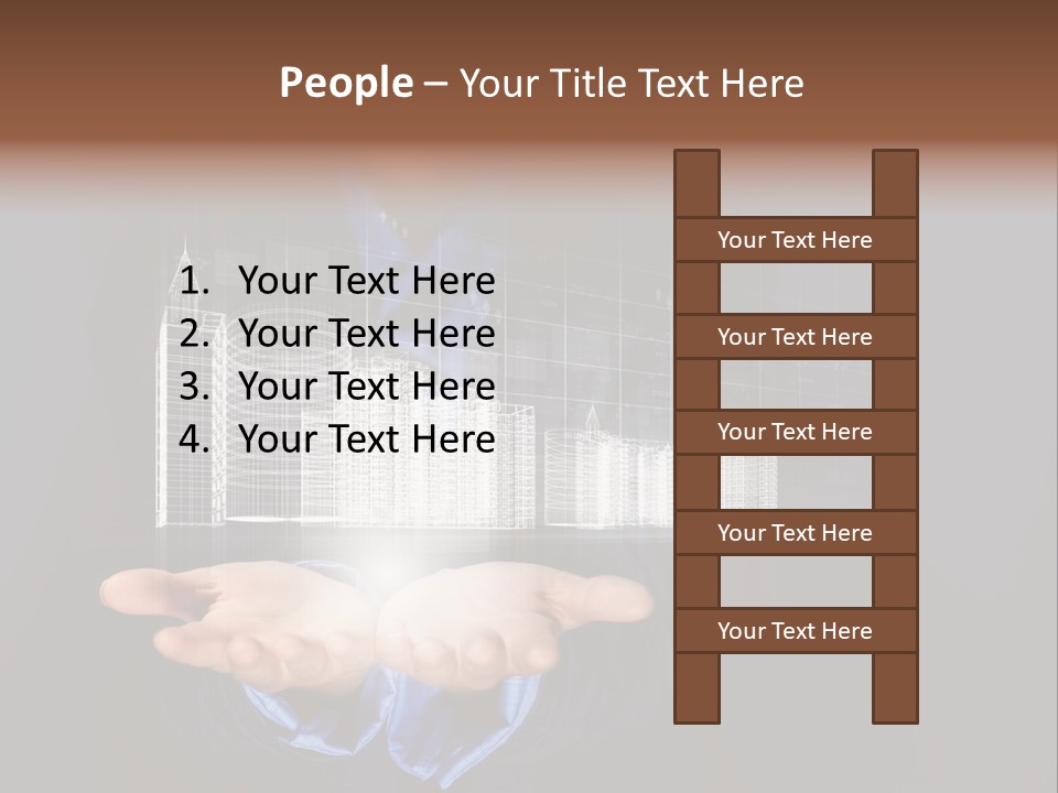 Glass Advertising Light PowerPoint Template
