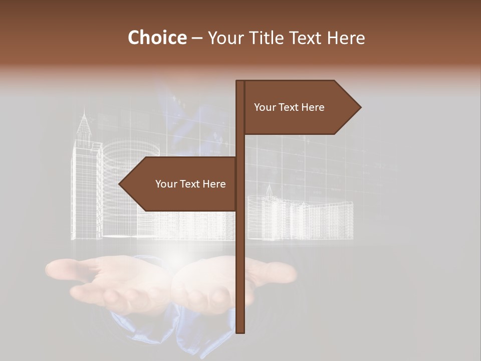 Glass Advertising Light PowerPoint Template