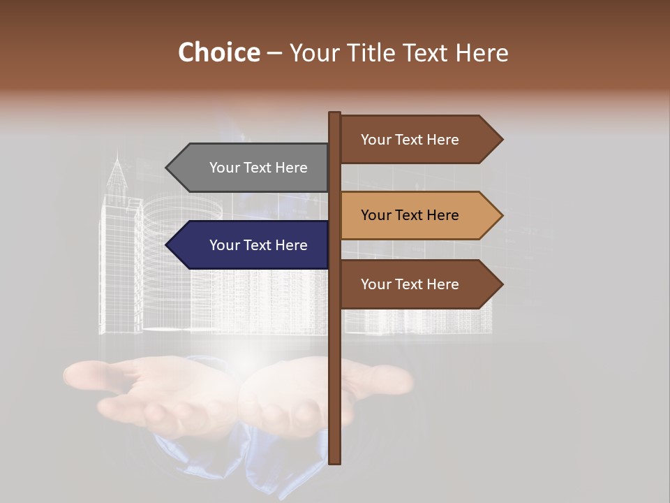 Glass Advertising Light PowerPoint Template