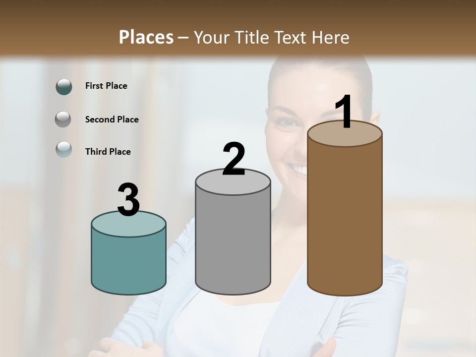 Worker Woman Corporation PowerPoint Template