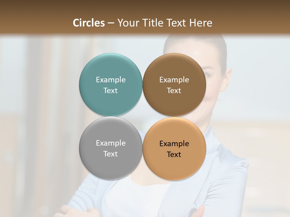 Worker Woman Corporation PowerPoint Template