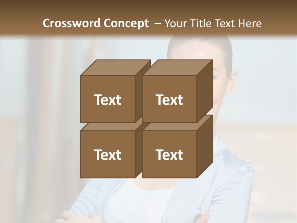 Worker Woman Corporation PowerPoint Template