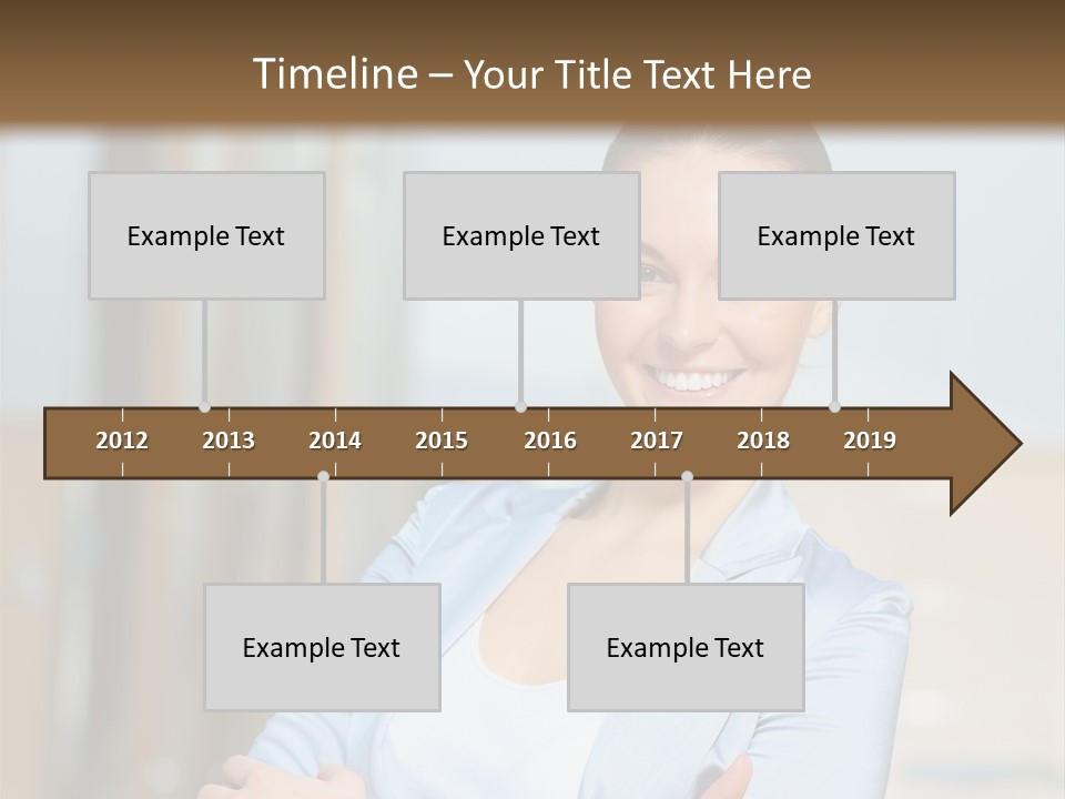 Worker Woman Corporation PowerPoint Template