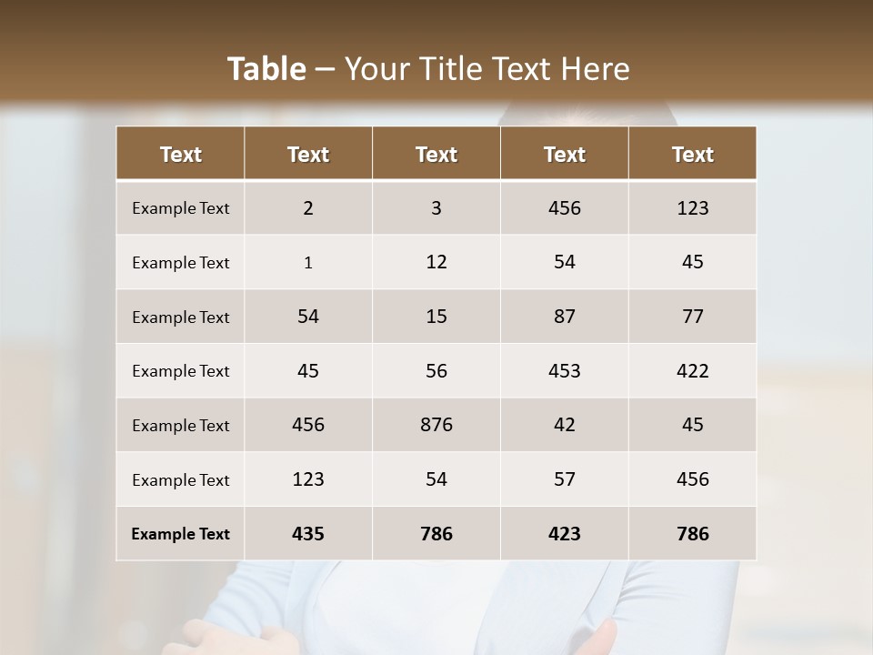 Worker Woman Corporation PowerPoint Template